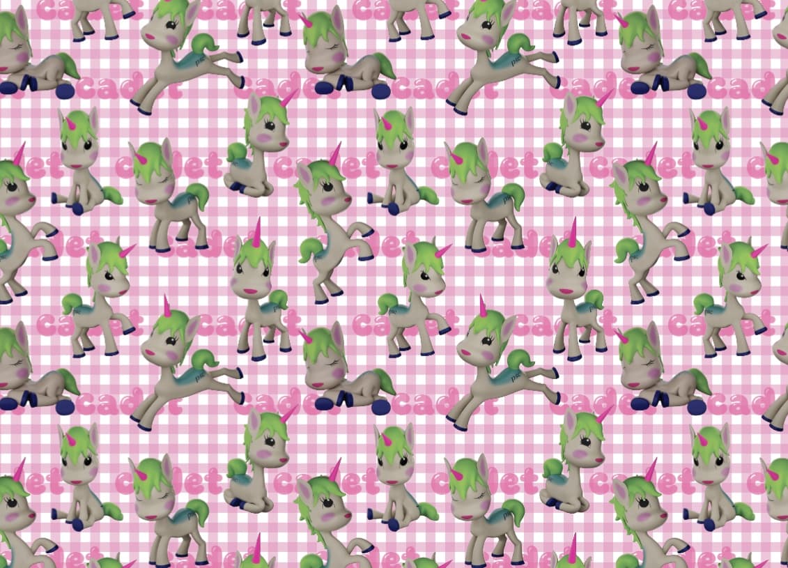 Cadet Unicorn Pattern — Pink